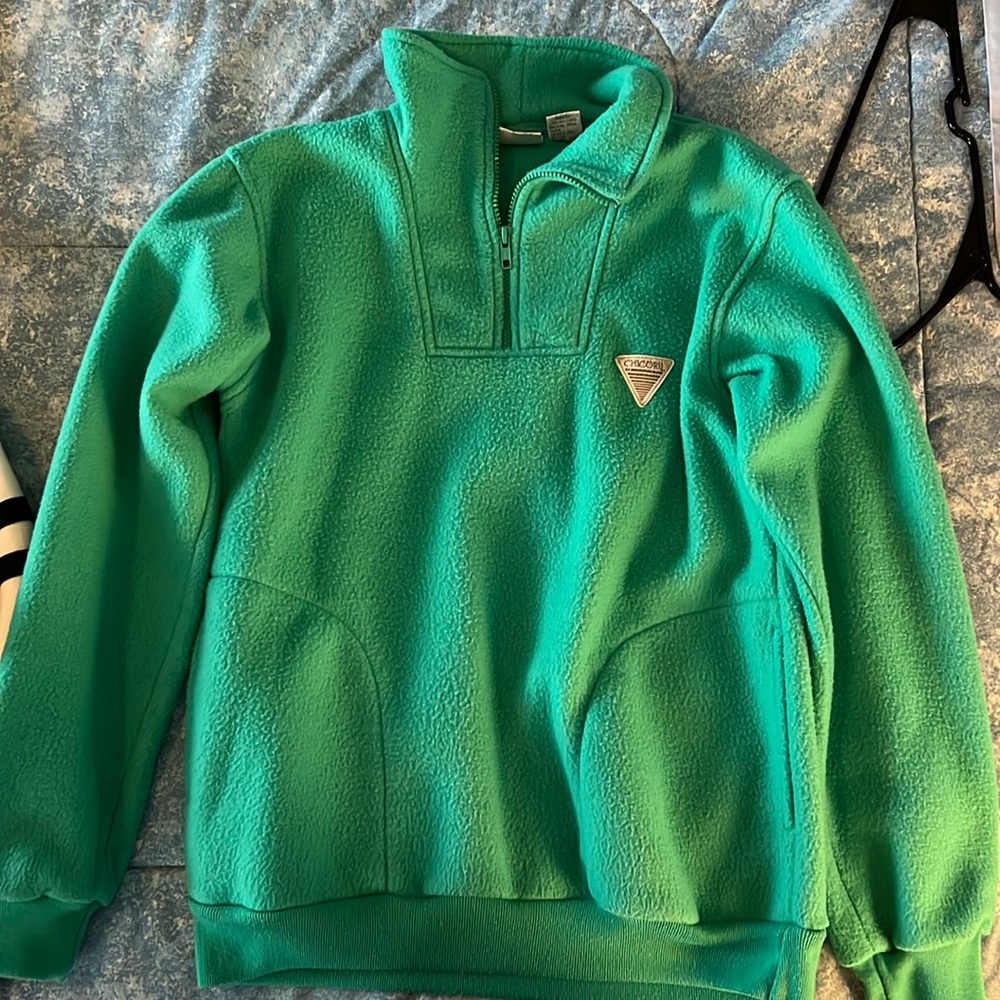 Green sweatshirt, women’s size S